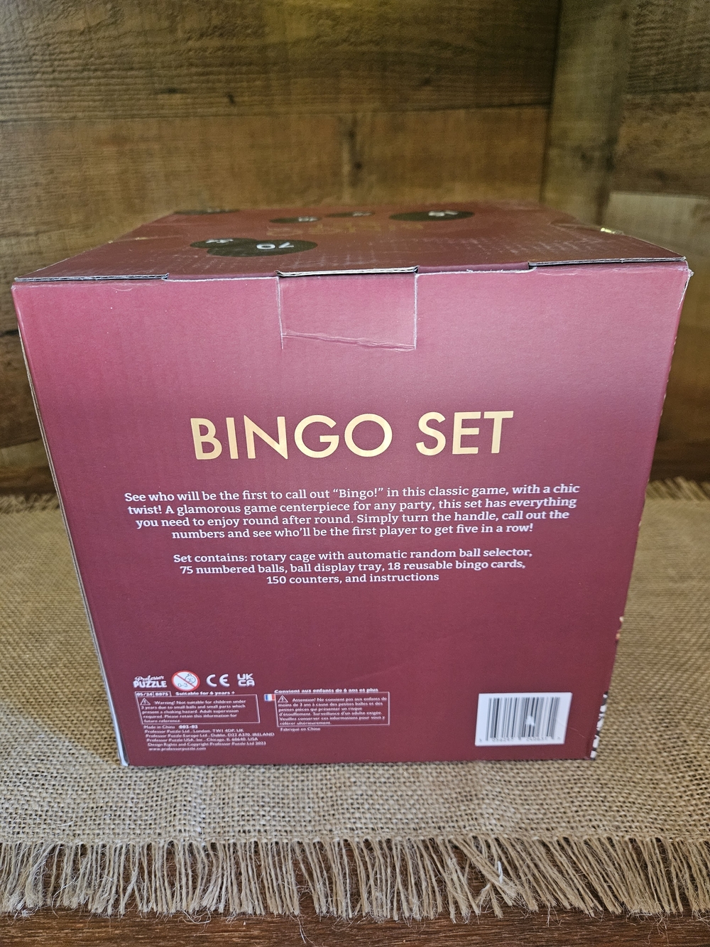 Gold Bingo Set for Kids - Classic Game Night - Picture 2 of 2